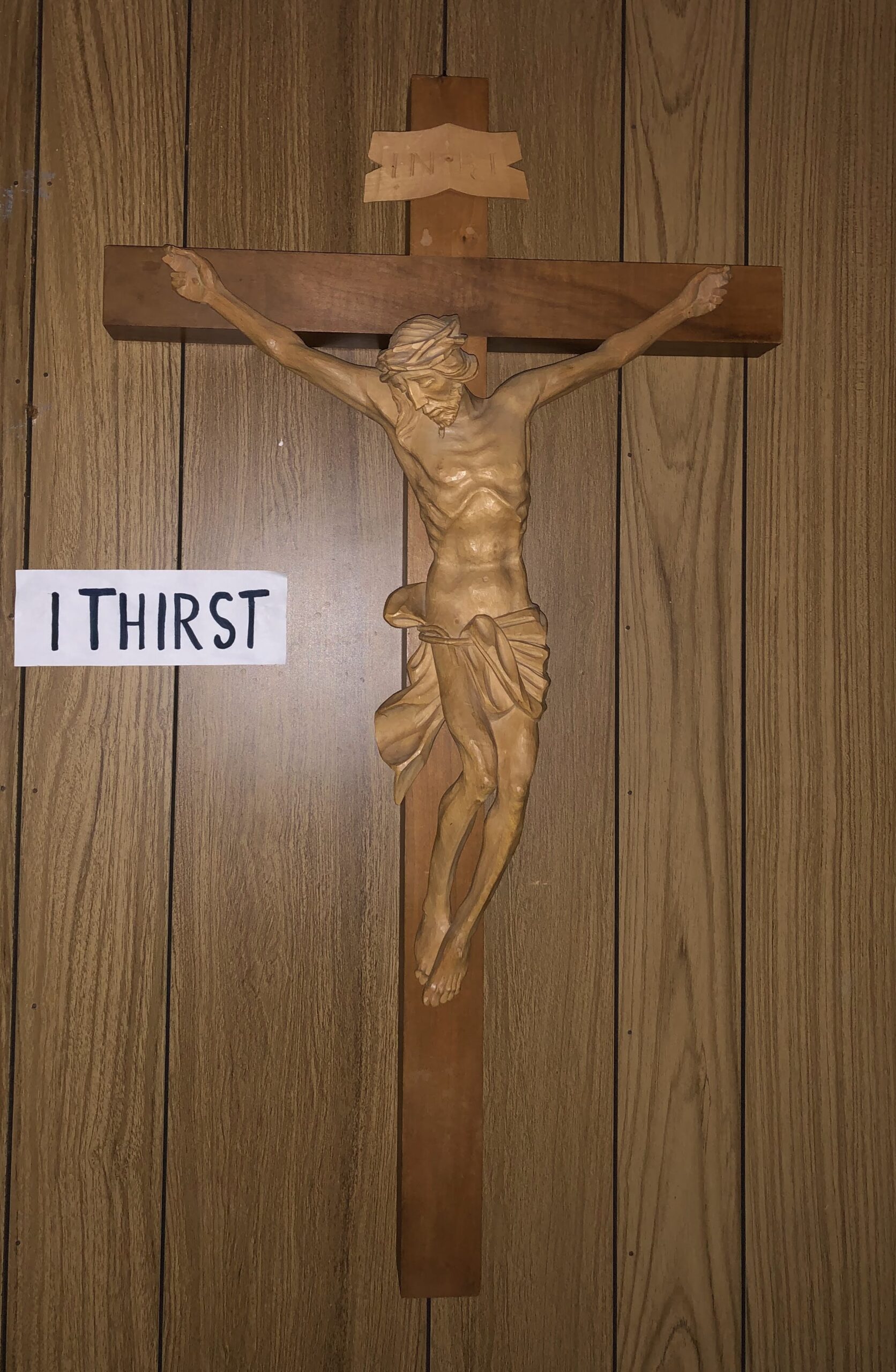Jesus on the Cross thirsts for souls